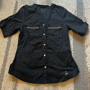 Jaanuu scrub top black